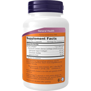 NOW Foods Supplements, Biocell Collagen® Hydrolyzed Type II, Clinically Validated, 120 Veg Capsules