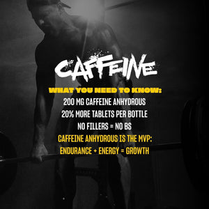 Mutant Caffeine Pills – Pharmaceutical-Grade Pure Caffeine Supplement 240 Tablets