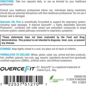 Xymogen Quercetin Complex - Formulated for Respiratory Support (120 Capsules)