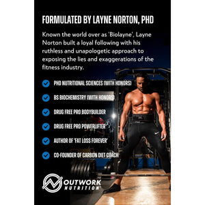 Outwork Nutrition Recovery Supplement, Post Workout Recovery Powder & Muscle Builder, Berry Splash, 240 Grams