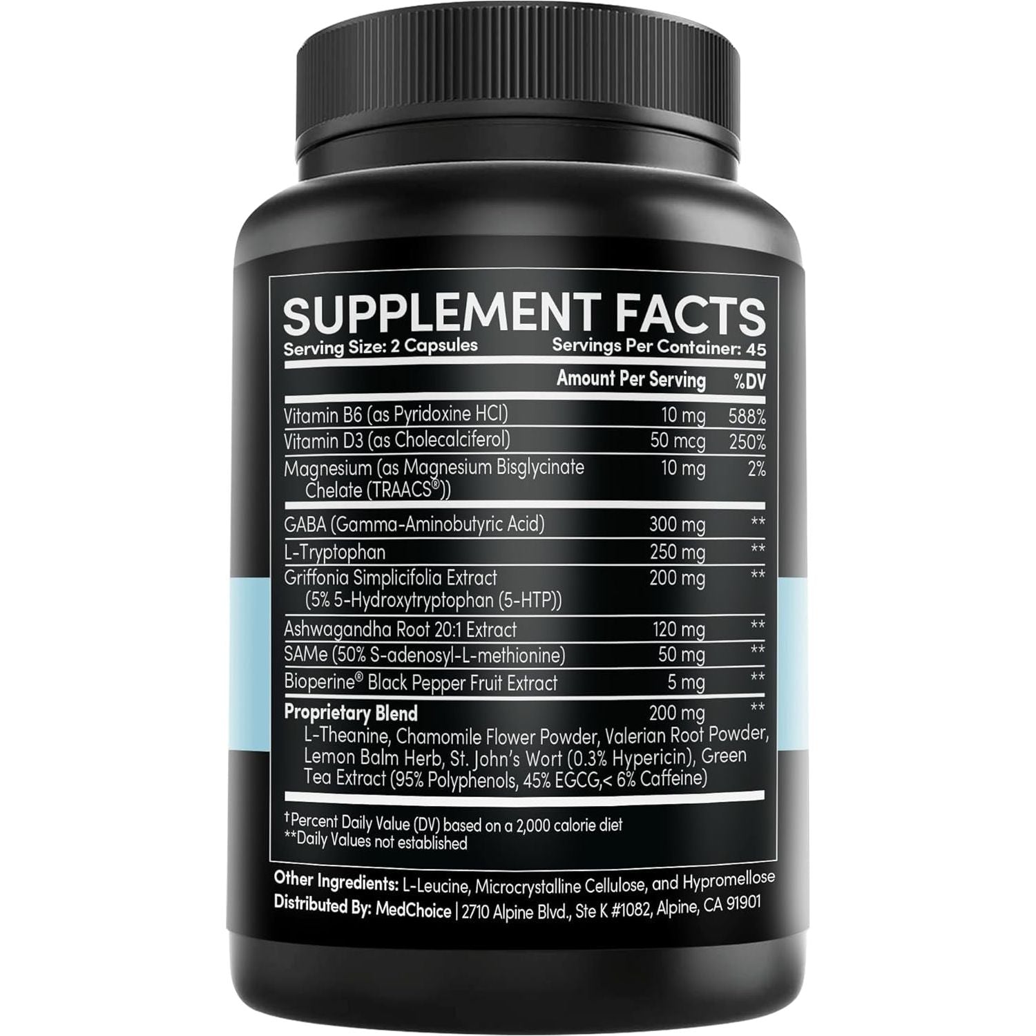 MEDCHOICE 15-In-1 Mood Support Supplement - 1145Mg (90 Count)