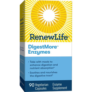 Renew Life Adult Digestive Enzyme - Smooths Digestive Tract, Vegetarian, 90 Capsules