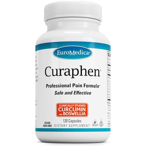 Euromedica Curaphen - Potent Curcumin & Boswellia with DLPA & Nattokinase - 120 Servings