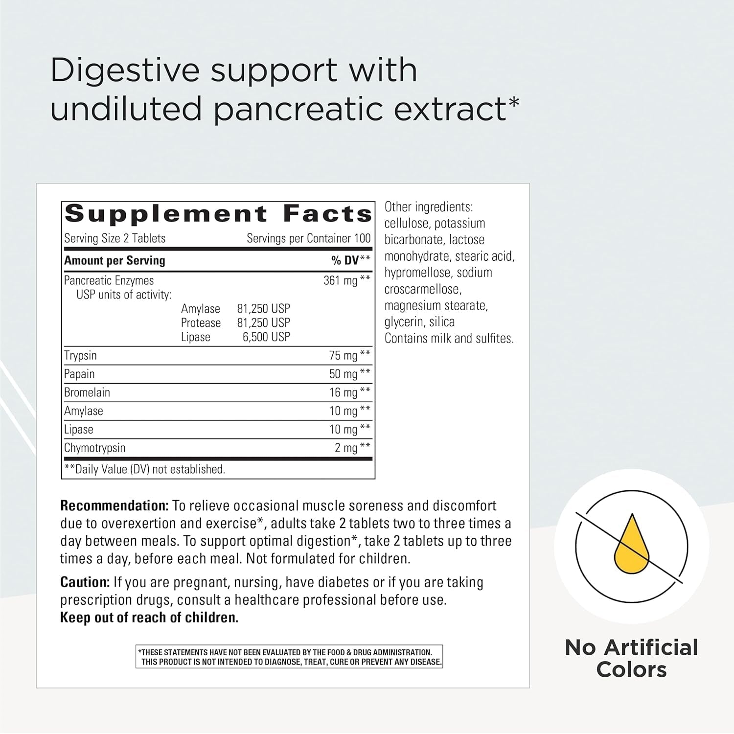 Integrative Therapeutics Bio-Zyme- Systemic Enzymes* - Full-Strength Pancreatic Enzyme Complex for Digestive Support* - 200 Tablets