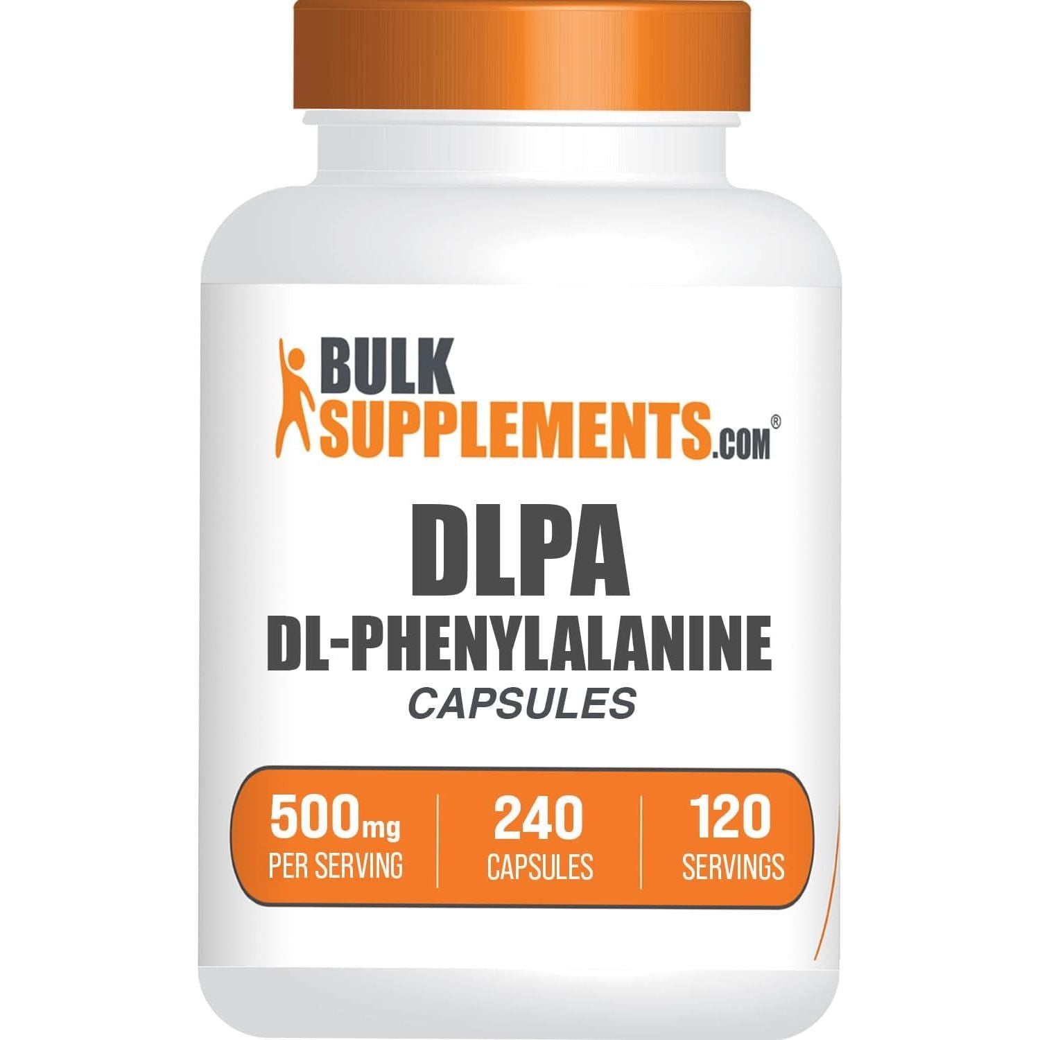 Bulksupplements.Com Dl-Phenylalanine Capsules 500Mg - 120 Servings