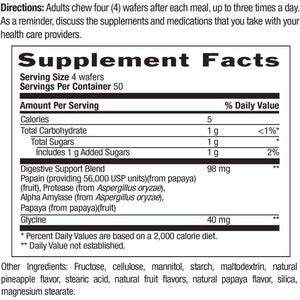 Country Life, Papaya Digestive Support, Daily Enzymes to Promote Digestive Health and Nutrient Absorption, 200 Count.
