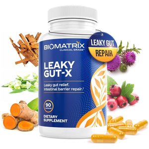 Intestinal Repair Supplement with Glutamine and Herbs for Leaky Gut 60-Day Supply.
