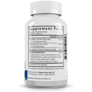 Level off - Spike Curb Supplement 120 Capsules 60 Servings Vegan, Non-Gmo, Gluten Free