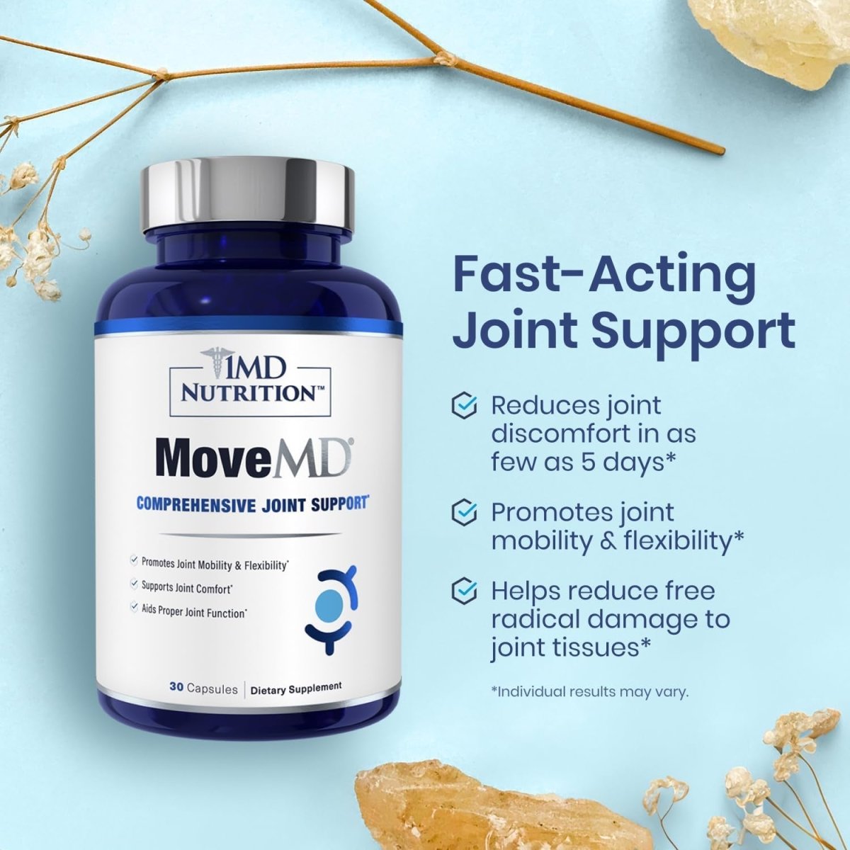 1MD Nutrition Movemd - Health Supplement for Joint Discomfort & Support - Suppviv