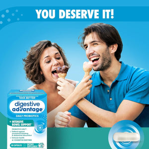 Digestive Advantage IBS Probiotics - Probiotics for Digestive Health & Intensive Bowel Support 96 Capsules