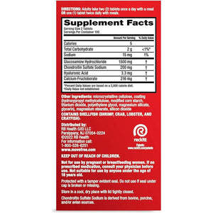 Move Free Advanced Glucosamine Chondroitin + Calcium Fructoborate Joint Support Supplement, 200 Tablets (100 Servings)*