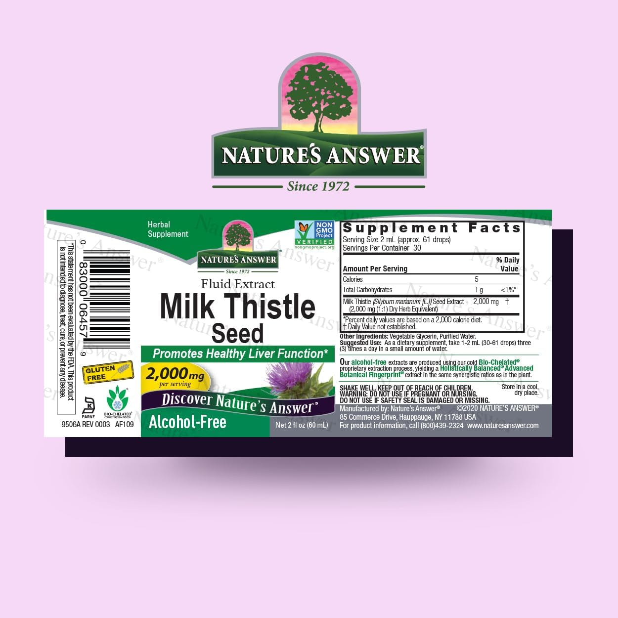 Nature'S Answer Milk Thistle 2 Ounce Extract - Liver Support Supplement for Everyone - Made in USA