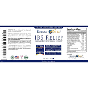 Research Verified IBS Relief: Fast, Safe, Effective Relief from Irritable Bowel Syndrome 60 Capsules