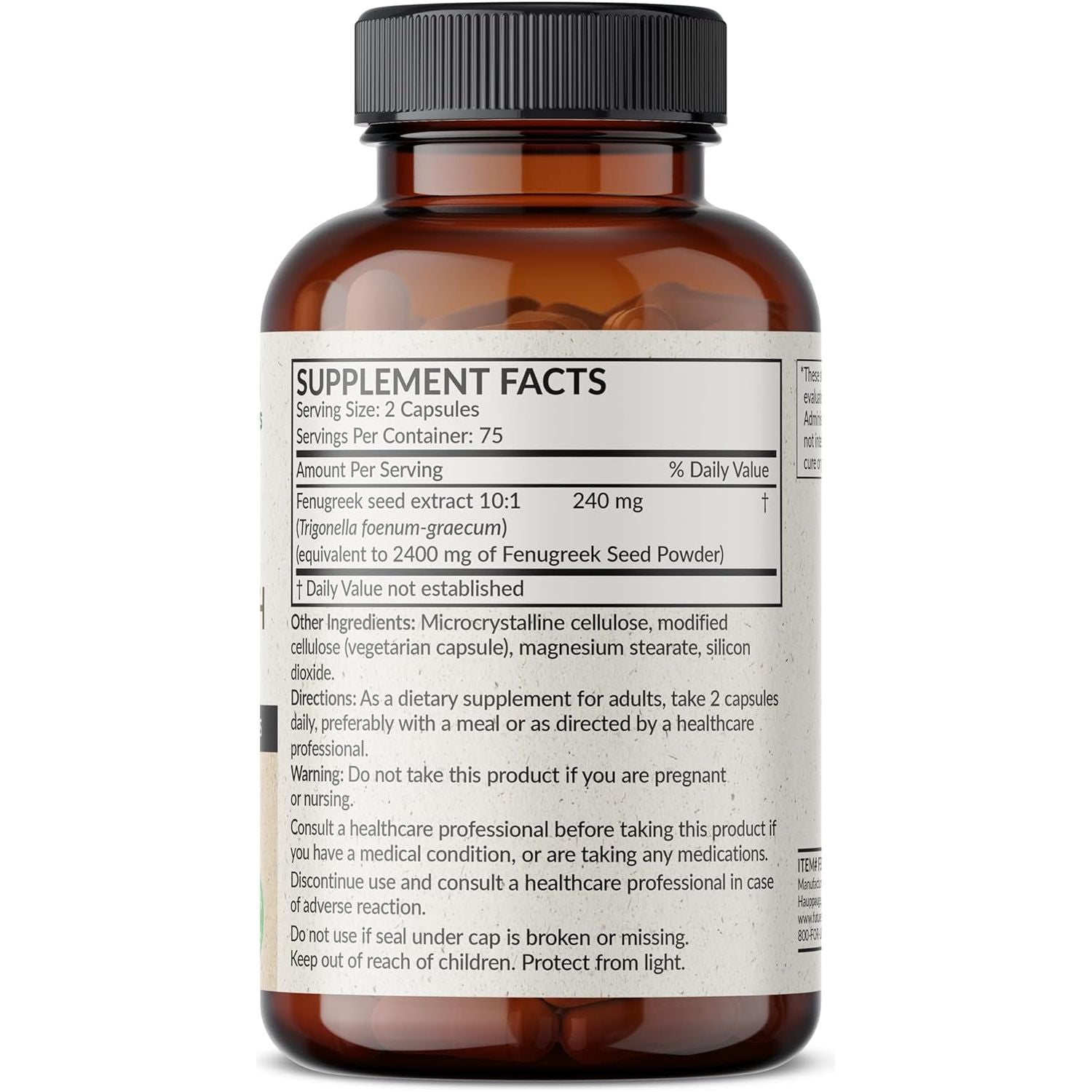 Futurebiotics Fenugreek Extra Strength Supports Overall Good Health & Well-Being, Non-Gmo, 150 Vegetarian Capsules