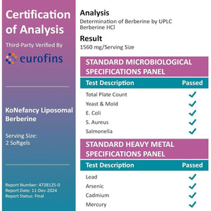 Berberine HCL Supplement 1500Mg - High Bioavailability Liposomal Berberine Capsules.