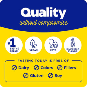 Enzymedica, Fasting Today, Intermittent Fasting Drink Mix with Electrolyte Powder Supplement 24 Servings