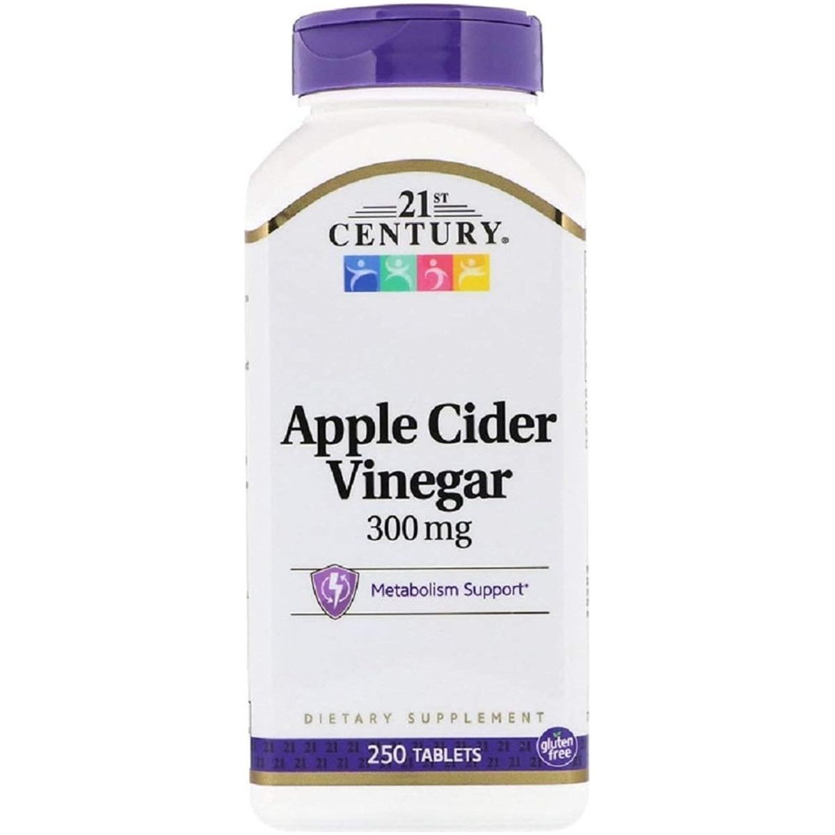 21St Century Apple Cider Vinegar, 300 Mg, 250 Tablets - Suppviv
