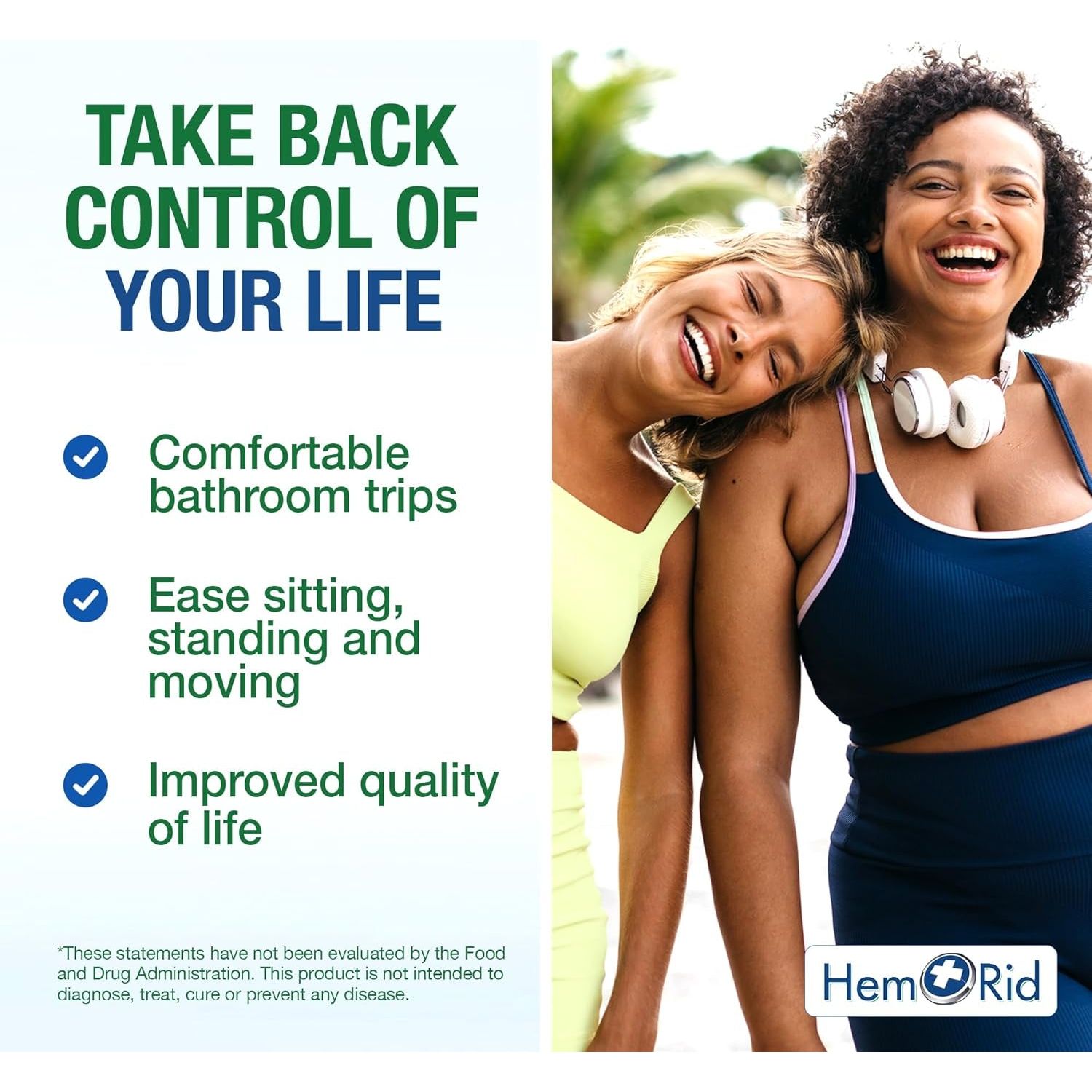 Hemrid plus Advanced Herbal Comfort Formula - Proudly Made in the USA - 45 Capsules