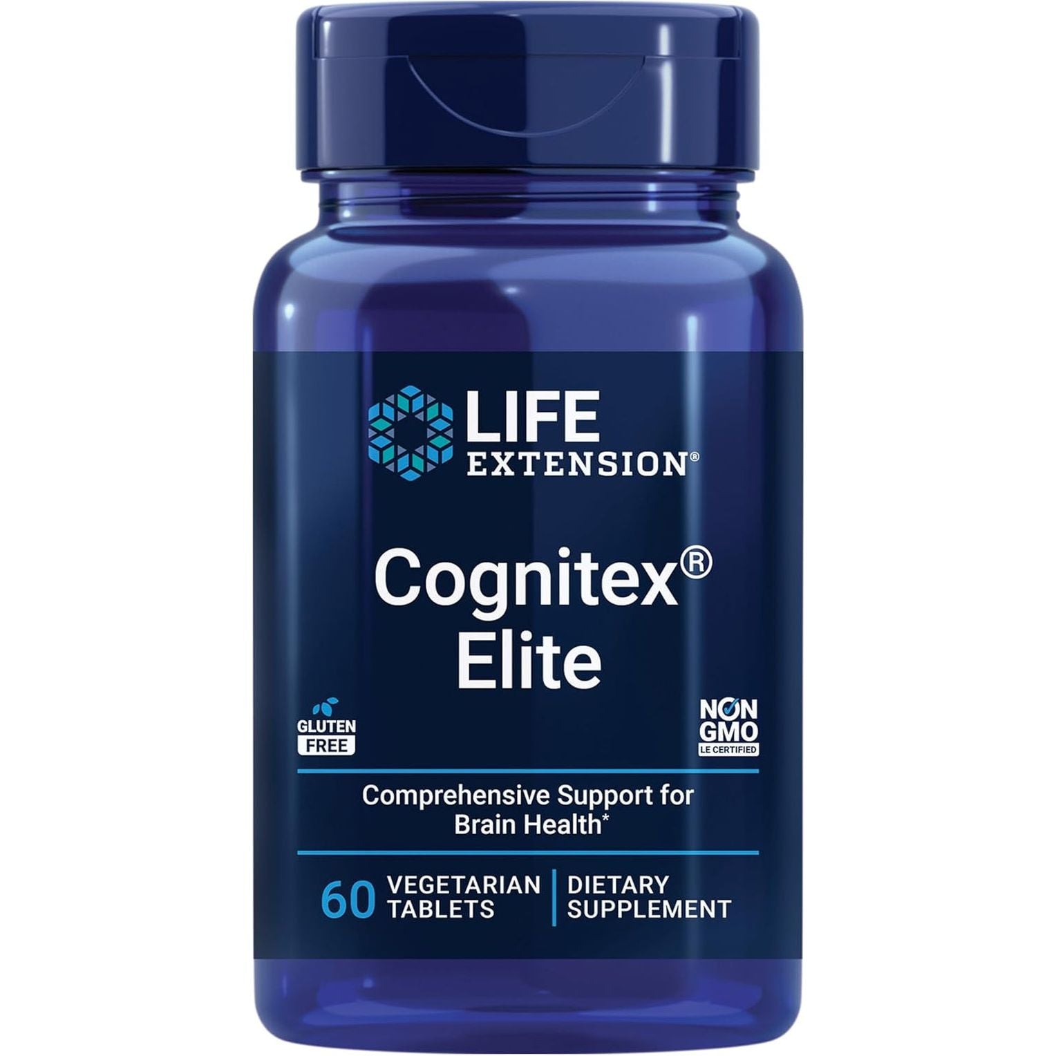 Life Extension Cognitex® for Attention, Focus, Mood & Memory, Gluten-Free, Non-Gmo, Vegetarian, 60 Tablets