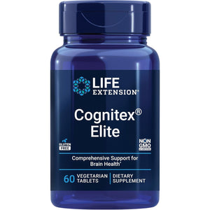 Life Extension Cognitex® for Attention, Focus, Mood & Memory, Gluten-Free, Non-Gmo, Vegetarian, 60 Tablets