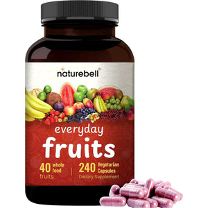 Fruit and Veggies Supplement – 480 Total Vegetarian Capsules | Balance of Natural 40 Whole Fruits & Veggies Blend | Fresh Superfood Formula with Vitamins and Minerals – Non-Gmo