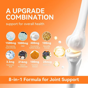 Glucosamine Chondroitin MSM Gummies 1500Mg - Joint Support Supplement , 60 Gummies