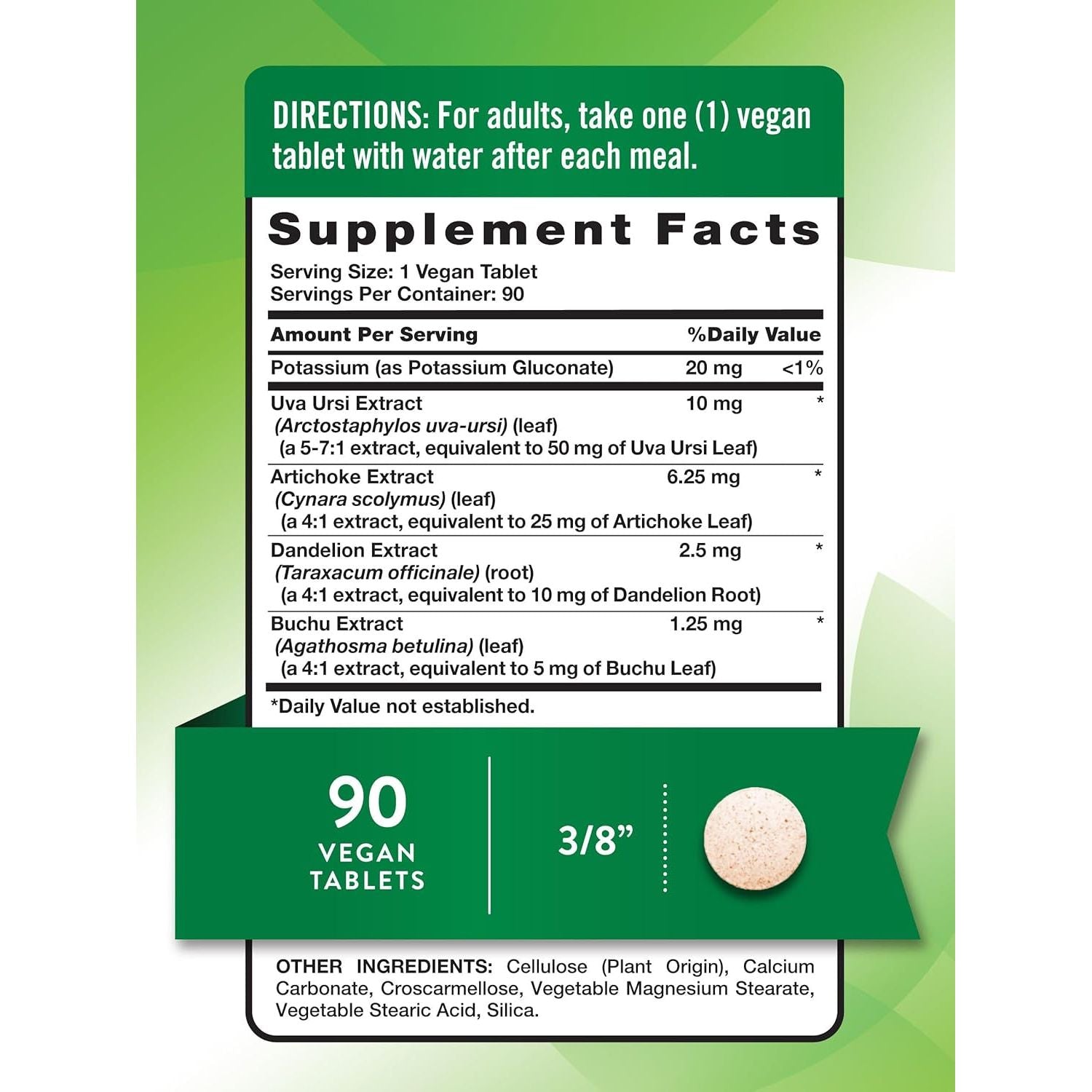 Nature'S Truth Super Strength Water Pill with Potassium | 90 Count | Caffeine Free | Vegan, Non-Gmo, Gluten Free