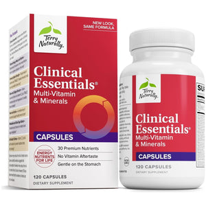 Terry Naturally Clinical Essentials - Supplement to Aid Bone, Cardiovascular & Immune Health 120 Tablets