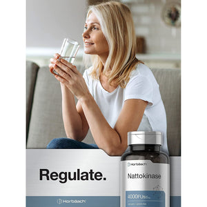 Horbäach Nattokinase Supplement 4000 FU | 150 Capsules | Non-Gmo, Gluten Free