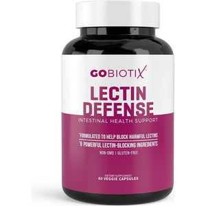 GOBIOTIX Lectin Defense - Lectin Blocker Supplement with MSM and Digestive Enzymes - 60 Capsules