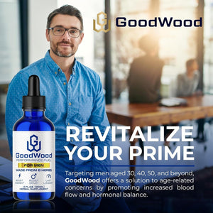 Goodwood - Male Liquid Drops - Increases Stamina and Size - Improves Energy, Drive, and Power for Men