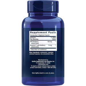 Life Extension Blueberry Extract Capsules - for Brain Health Support - Non-Gmo, Gluten-Free ,Vegetarian - 60 Capsules