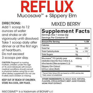 Reflux - Digestive Supplement - Mucosal Support for Acid Issues 30 Servings