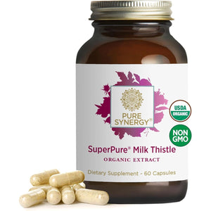 PURE SYNERGY Superpure Milk Thistle Extract for Healthy Liver Support (60 Capsules)