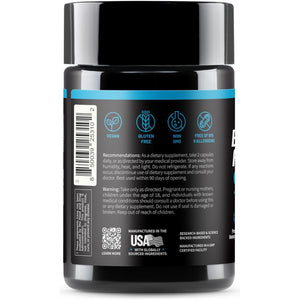 Snap Supplements Brain Booster Nootropics Supplement for Memory, Focus & Clarity, 60 Capsules