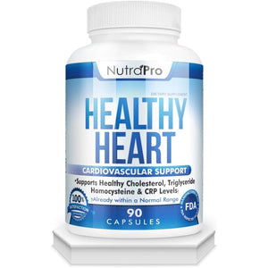 Nutrapro Healthy Heart - Artery Cleanse & Protect. Supports Healthy Cholesterol and Triglyceride. GMP Certified