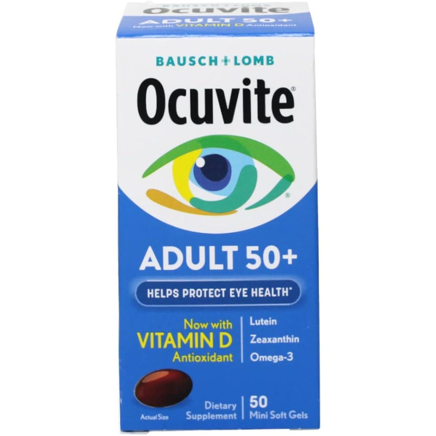 Ocuvite Eye Vitamin & Mineral Supplement - Eye Vitamin & Mineral Softgels, 50 Count