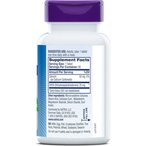 Natrol Mood & Stress DHEA 25Mg, Supplement for Balance of Hormone Level, 90 Tablets