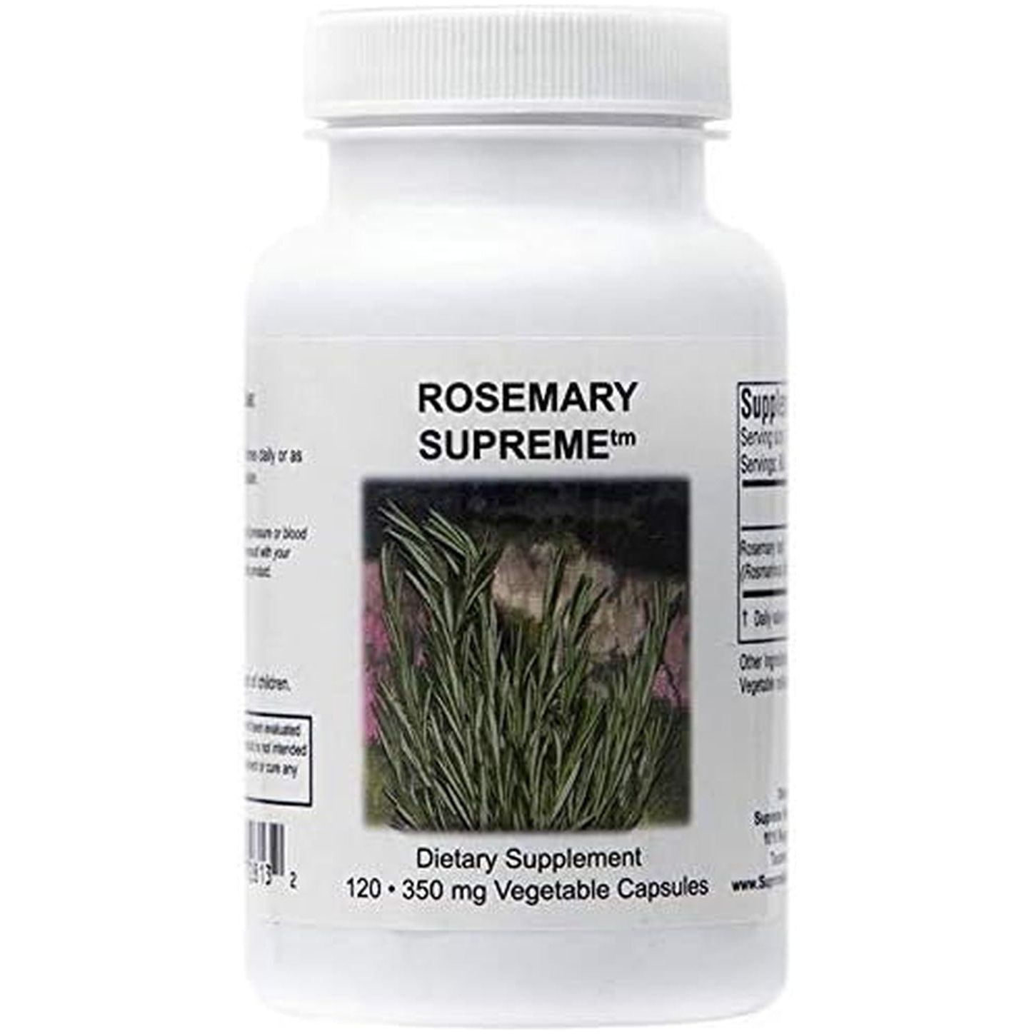 Supreme Nutrition Rosemary Supreme, 120 Pure Rosemary Vegetarian Capsules