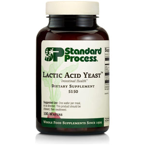 Standard Process Lactic Acid Yeast - Whole Food GI, Digestion and Digestive Health, Saccharomyces Cerevisiae - 100 Wafers