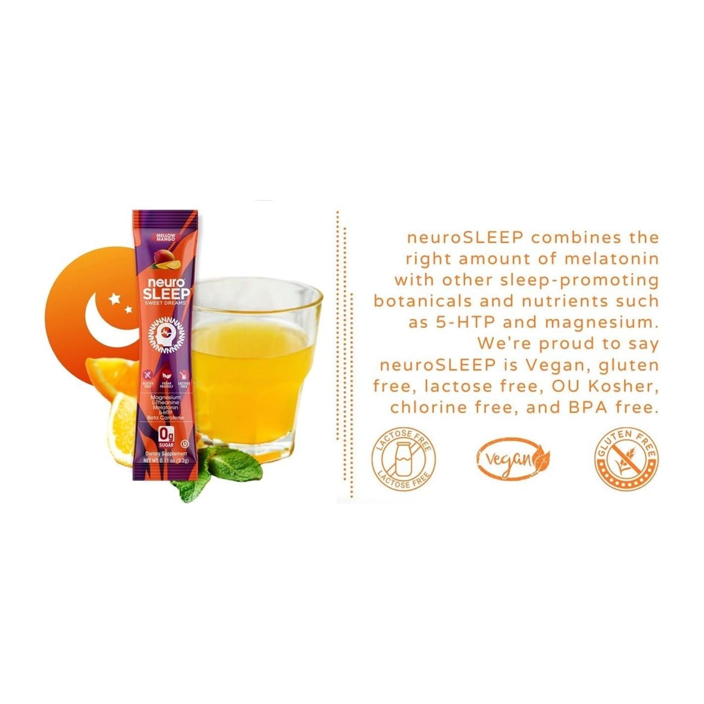 Neuro Sleep Mellow Mango, Powder Stick (Pack of 10)