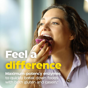 Enzymedica, Glutenease Extra Strength, Maximum Potency Digestive Enzymes, Supports Gluten & Casein Intolerance, 30 Count