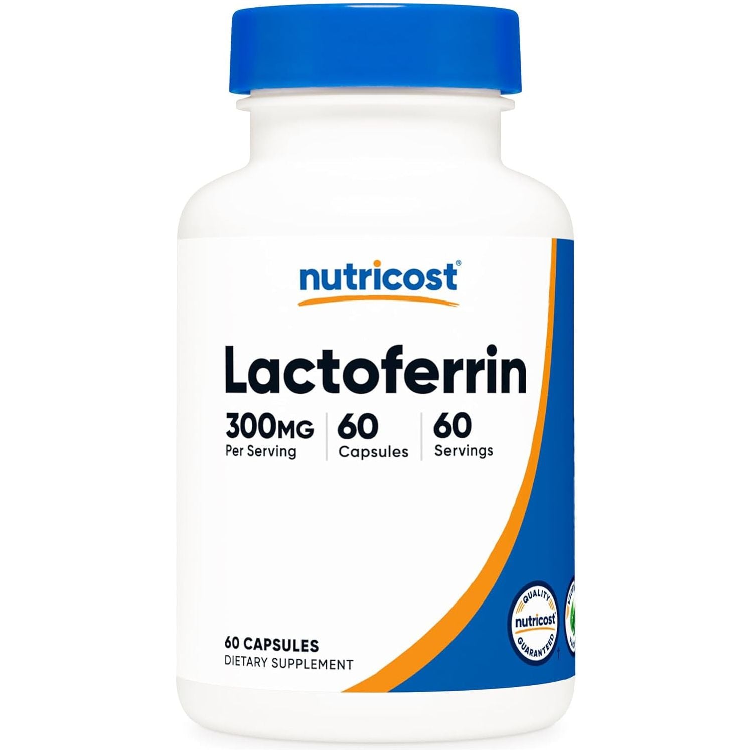 Nutricost Lactoferrin Capsules (60 Capsules, 300Mg) - 60 Servings