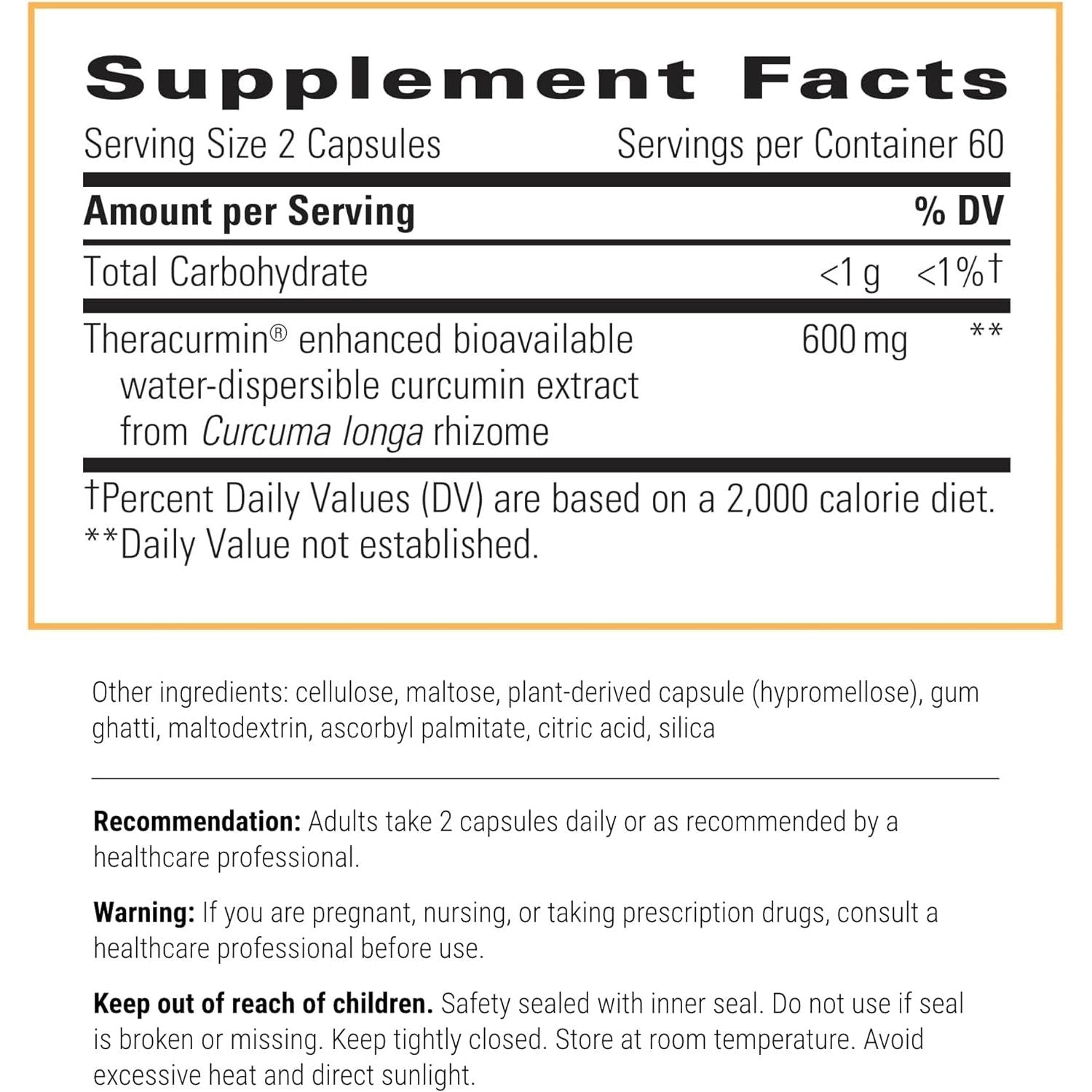 Integrative Therapeutics Theracurmin HP - Relief of Minor Discomfort Due to Occasional Overuse* 120 Capsules
