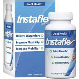 Instaflex Joint Support Supplement - Clinically Studied Joint Relief Blend of Glucosamine, MSM, White Willow, Turmeric, Ginger, Cayenne, Hyaluronic Acid - 90 Capsules