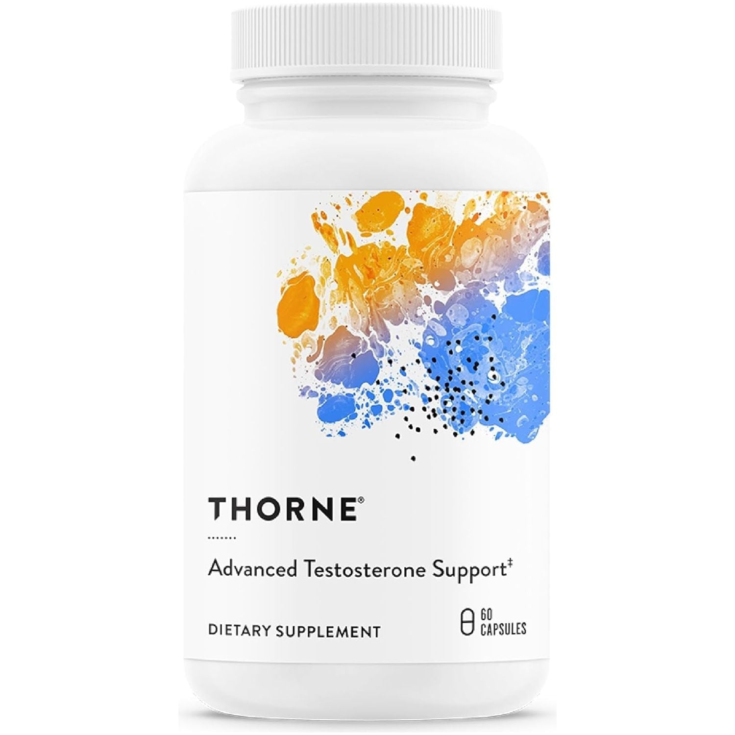THORNE Advanced Testosterone Support for Men - with Ashwagandha, Shilajit & Zinc - Soy, Gluten & Dairy Free - 60 Capsules