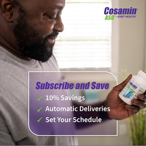 Nutramax Cosamin® ASU Joint Health Supplement with Glucosamine, Chondroitin & ASU for Joint Health, 180 Capsules