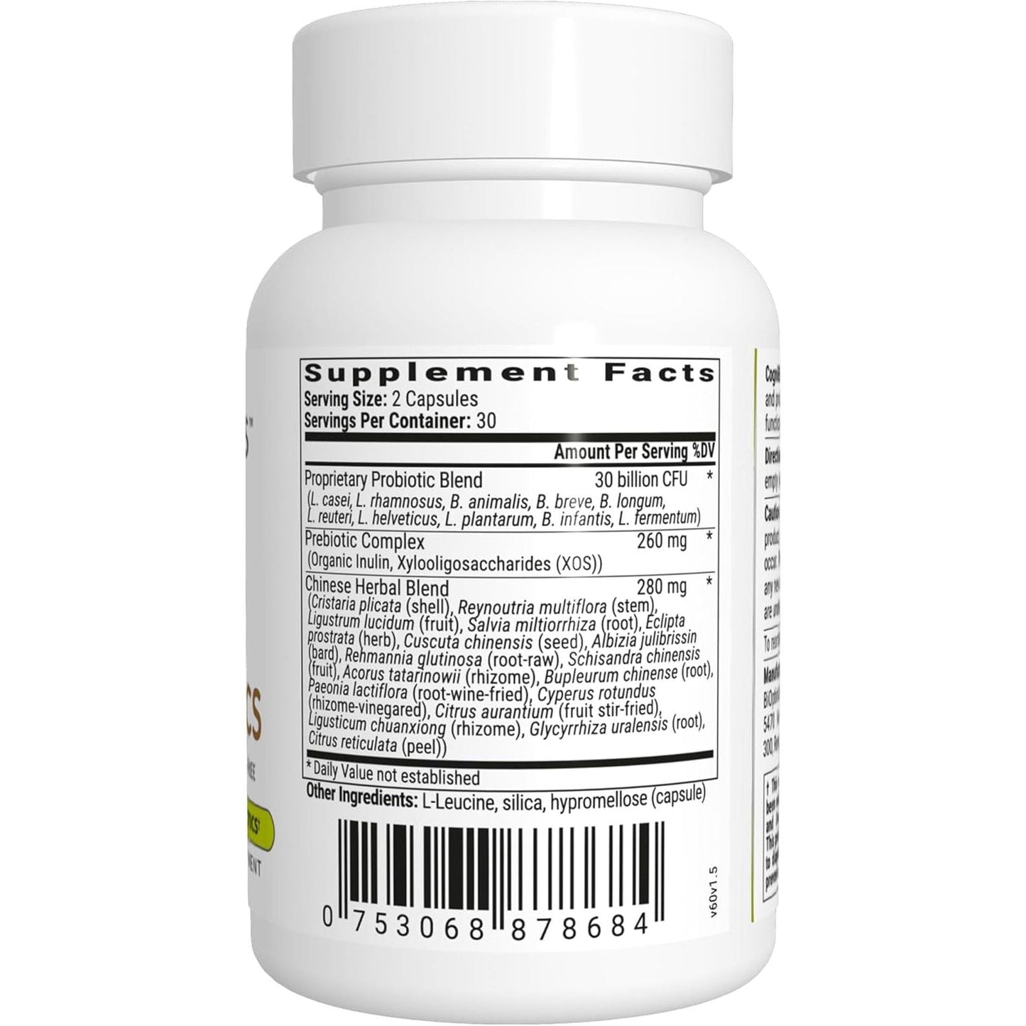 Bioptimizers Cognibiotics Probiotic Brain Supplement - Helps Support Mood, Better Focus, Memory, Mental Clarity - 60 Capsules