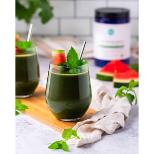 Ora Organic Greens Powder - Super Greens Drink for Energy and Detox | Antioxidants & Adaptogenic Herbs - Citrus Flavor, 30 Servings