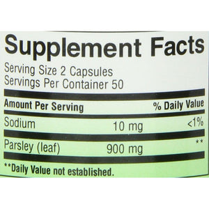 Nature'S Way Premium Herbal Parsley Leaf Provides Chlorophyll, 100 Vegan Capsules